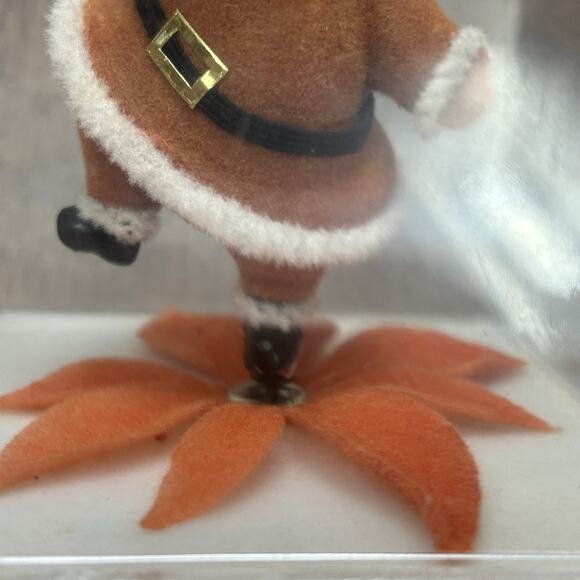 Vintage Christmas Santa Claus Rotating Music Box Santa Clause Coming to Town - Picture 9 of 11